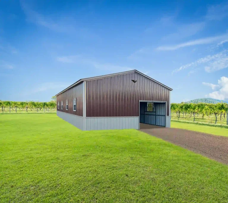 24x45x12 Metal Garage