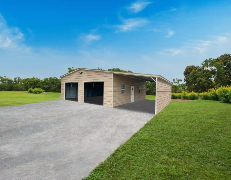 Vertical Roof - Metal garage
