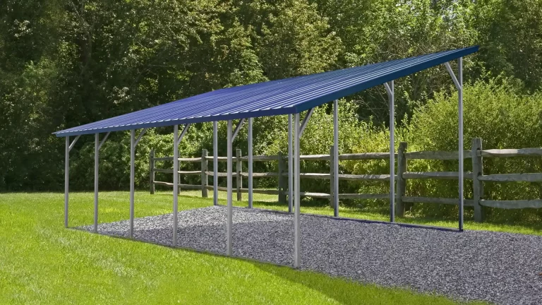 18x25x12/9 Metal Garage - Vertical Roof