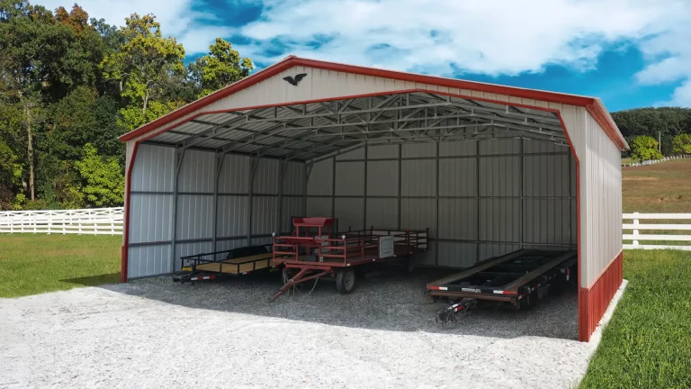 38x25x12 Metal Commercial Building - Vertical Roof