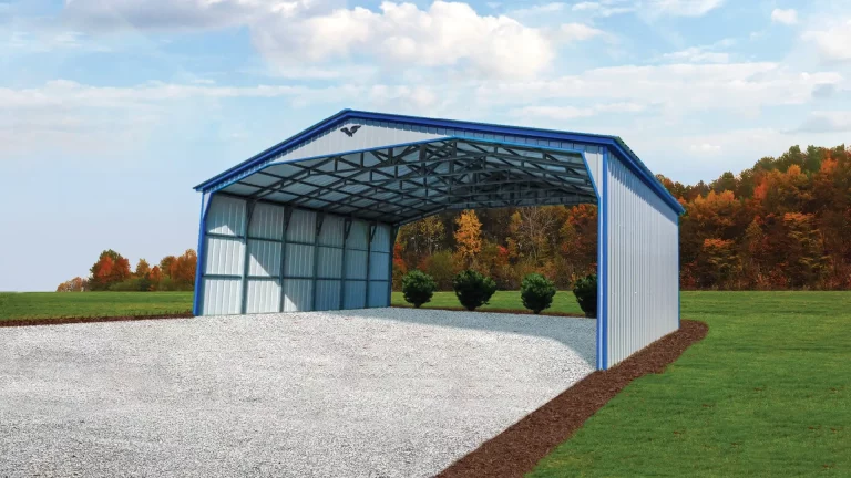 40x30x12 Metal Commercial Building - Vertical Roof