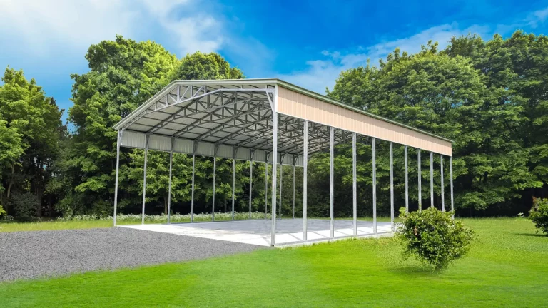 40x50x16 Metal Commercial Building - Vertical Roof