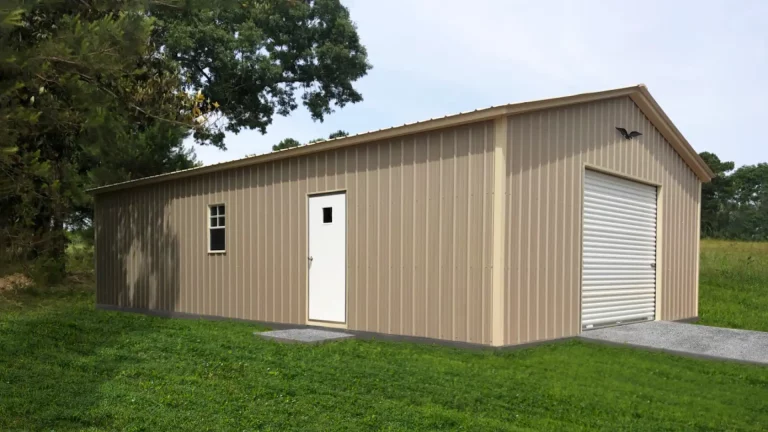 40x60x11 Metal Commercial Building - Vertical Roof